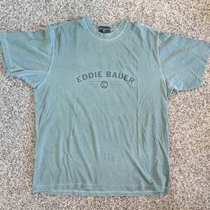 Eddie Bauer Vintage Green Oversized T-shirt Tall XL